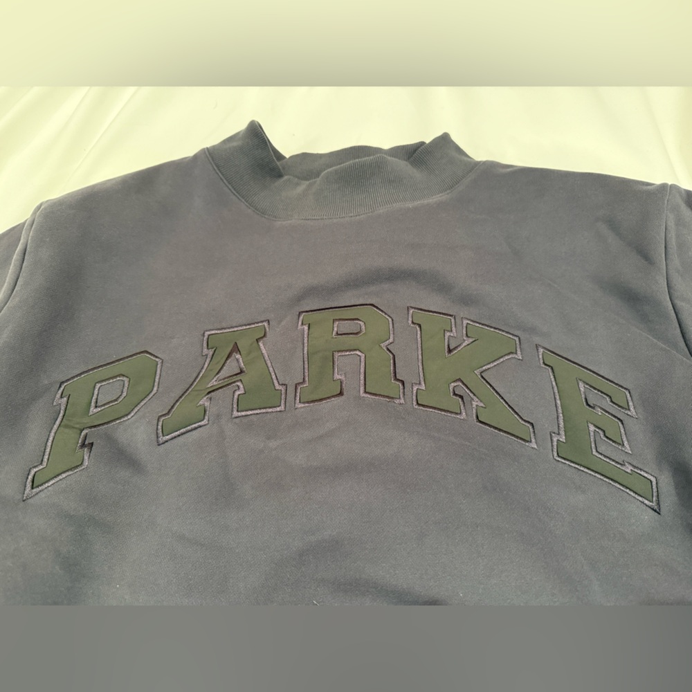 PARKE monochrome midnight mock neck sweatshirt XXL BRAND NEW NEVER WORN